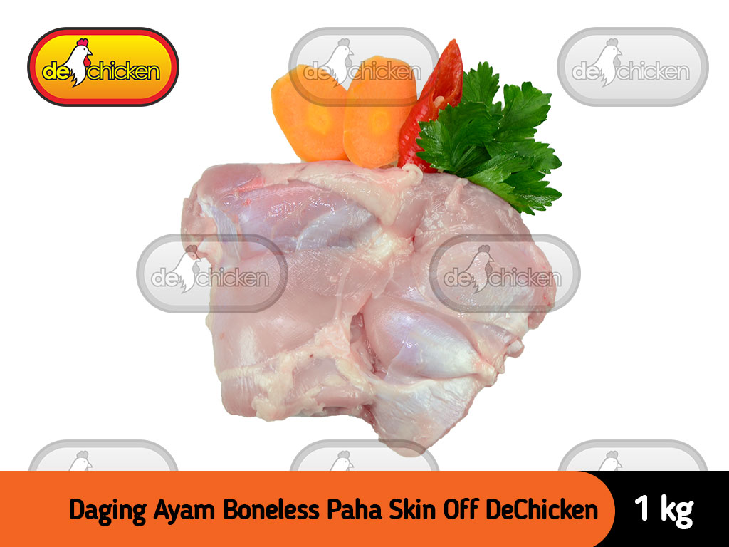 Daging Ayam Boneless Paha Skin Off DeChicken 1 kg